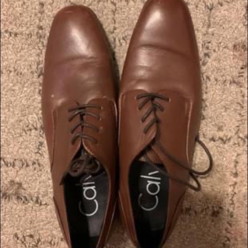 Calvin Klein Men’s Brown Dress Shoes